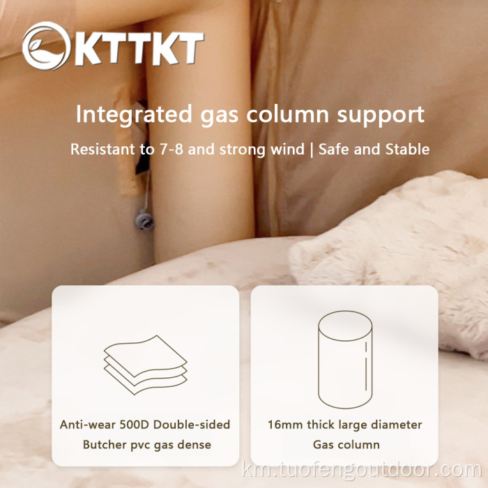 20 គីឡូក្រាមនៅខាងក្រៅជំរុំតង់ធំ ៗ ធំ ៗ